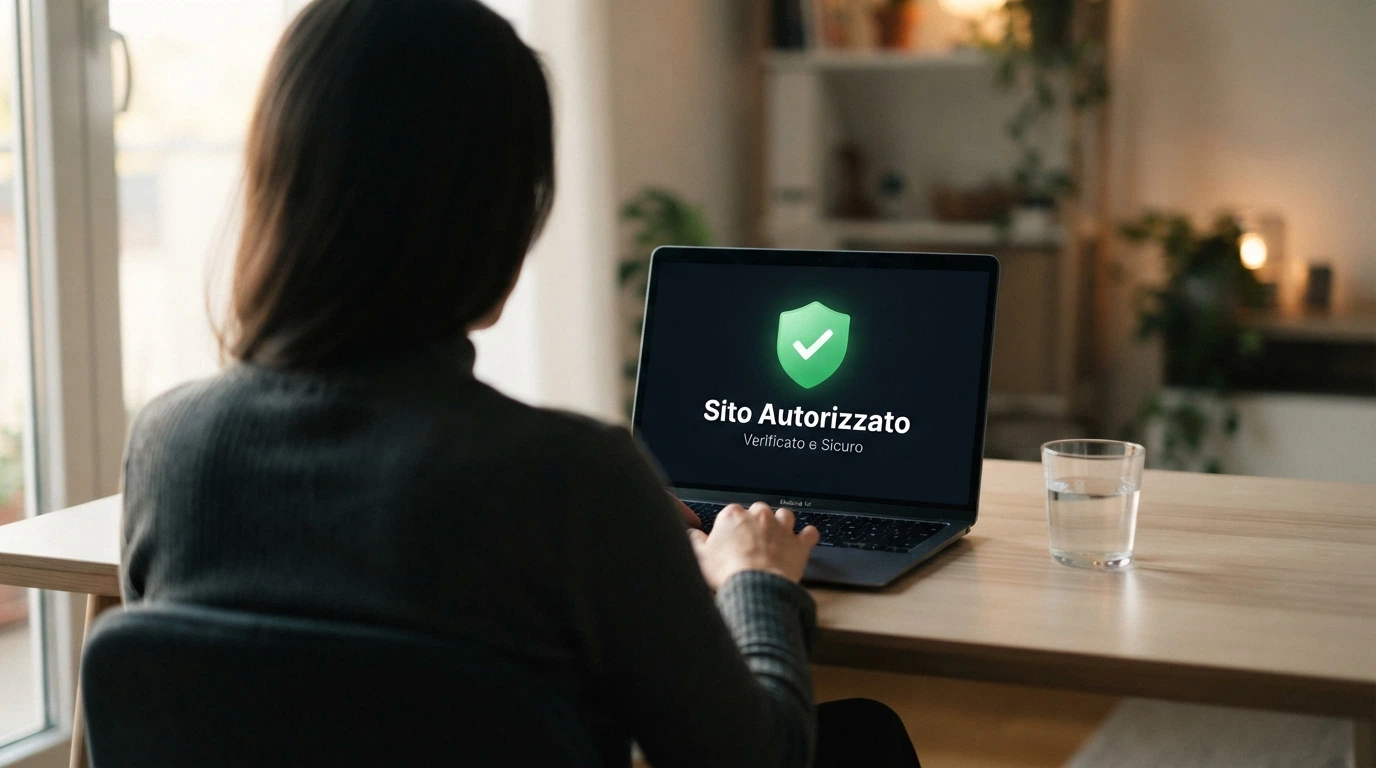 Il logo ufficiale dell'Agenzia delle Dogane e dei Monopoli accanto alla dicitura 'concessionario autorizzato' su sfondo istituzionale pulito