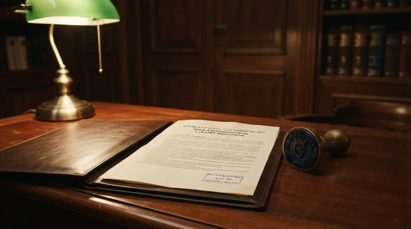 Il logo dell'Agenzia delle Dogane e dei Monopoli accanto a un documento ufficiale di concessione