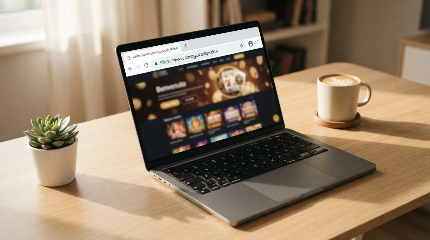 La barra degli indirizzi di un browser con un URL che termina in .it e l'icona del lucchetto di sicurezza verde