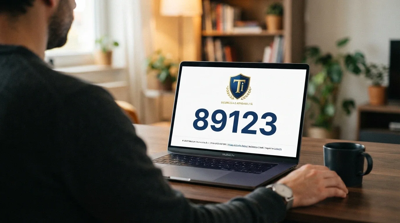 Il logo ufficiale ADM accanto al numero di concessione in evidenza sul footer di un sito di casinò