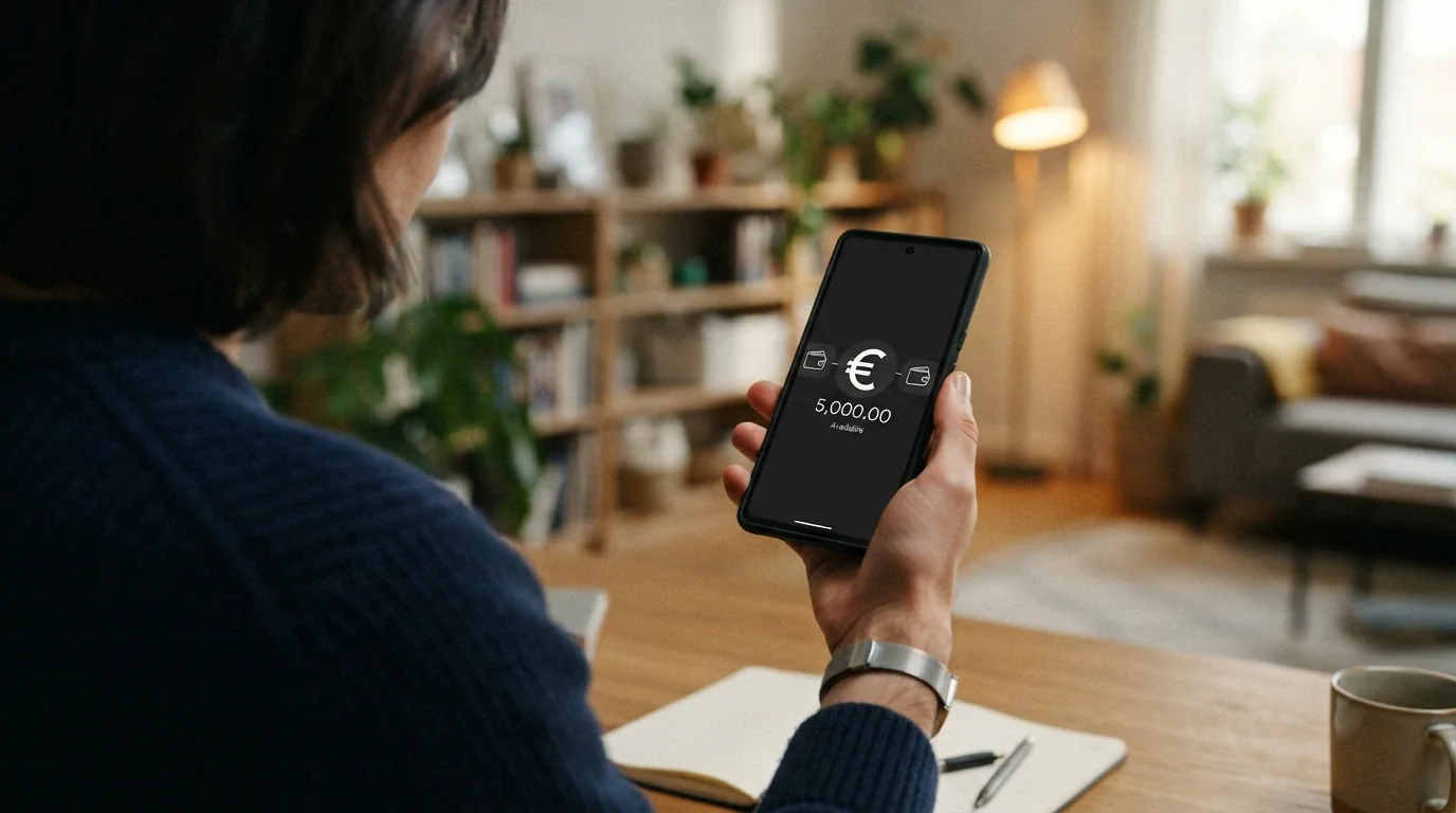 Lo schermo di uno smartphone con le icone di PayPal, Skrill e Neteller aperte in overlay sull'interfaccia di prelievo di un casinò ADM