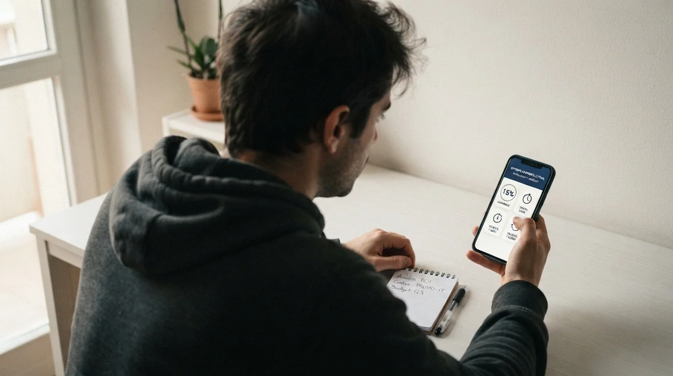 Una lente di ingrandimento sui termini e condizioni di un'offerta cashback, con il rollover evidenziato