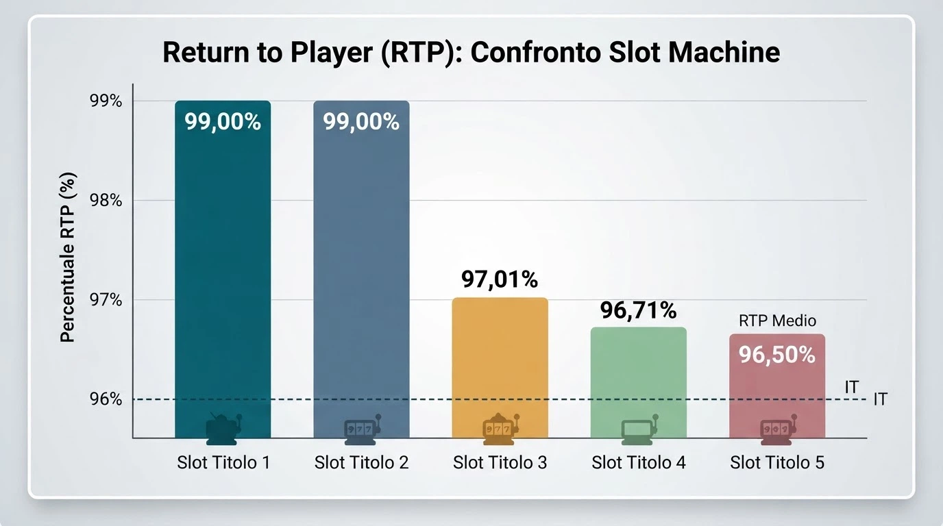 Una selezione di schermate delle slot con RTP più elevato — Mega Joker, Book of 99, Sphinx — con il valore di RTP in evidenza su ciascuna