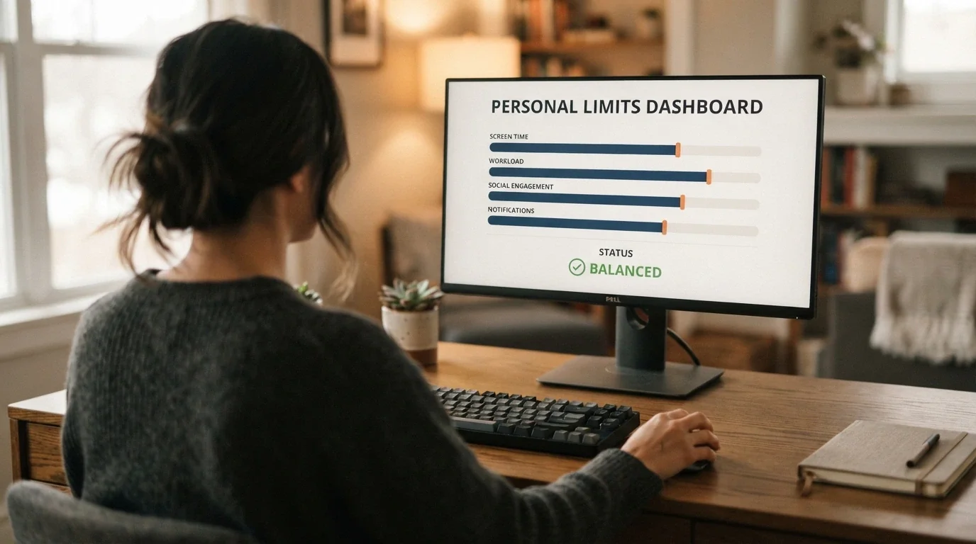 Lo schermo di un computer che mostra la dashboard dei limiti di gioco personali nell'area riservata di un casino ADM
